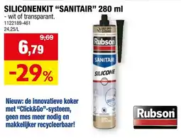Hubo siliconenkit sanitair aanbieding