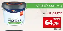 Hubo Levis Muur mat / satin aanbieding