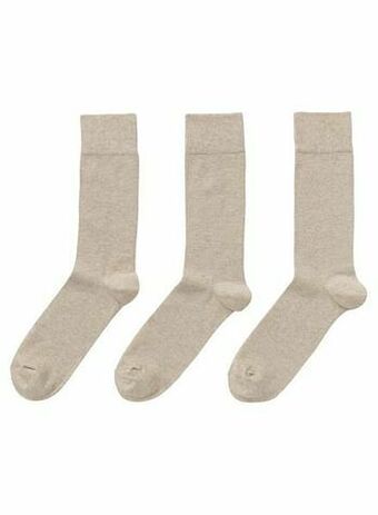 HEMA HEMA Herensokken Biologisch Katoen - 3 Paar Khaki (khaki) aanbieding