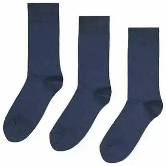 HEMA HEMA Herensokken Biologisch Katoen - 3 Paar Blauw (blauw) aanbieding