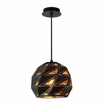 Leen Bakker Lucide hanglamp Malunga - zwart - Leen Bakker aanbieding