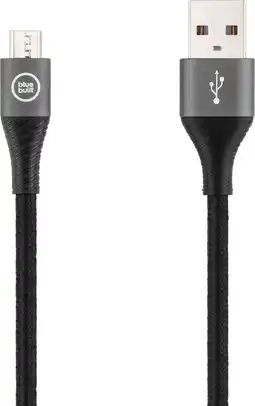 Coolblue BlueBuilt Câble USB-A vers Micro USB 1,5 m Nylon Noir aanbieding