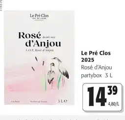 Colruyt Le Pré Clos Rosé d'Anjou aanbieding