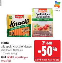 Colruyt Herta alle spek, knacki of degen aanbieding