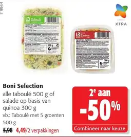 Colruyt Boni Selection salade op basis van quinoa aanbieding