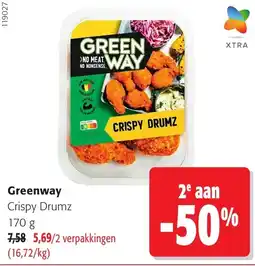 Colruyt Greenway Crispy Drumz aanbieding