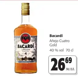 Colruyt Bacardí Añejo Cuatro Gold aanbieding