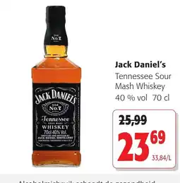 Colruyt Jack Daniel's tennessee sour mash whiskey aanbieding