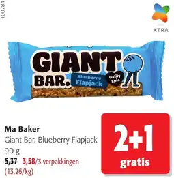 Colruyt Ma Baker Giant Bar Blueberry Flapjack aanbieding