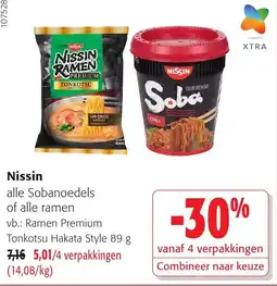 Colruyt Nissin alle Sobanoedels of alle ramen aanbieding