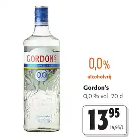 Colruyt Gordon's alcoholvrij aanbieding