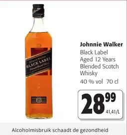 Colruyt Johnnie Walker Black Label aanbieding
