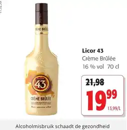 Colruyt Licor 43 crème brûlée aanbieding