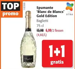 Colruyt Spumante 'Blanc de Blancs' Gold Edition Baglietti aanbieding