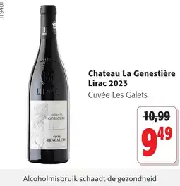 Colruyt Chateau La Genestiere Lirac 2023 Cuvée Les Galets aanbieding