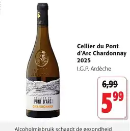 Colruyt Cellier du Pont d'Arc Chardonnay aanbieding
