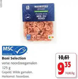 Colruyt Boni Selection verse noordzeegarnalen aanbieding