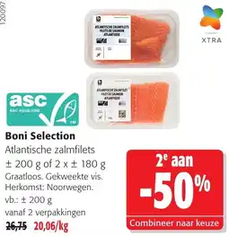 Colruyt Boni Selection Atlantische zalmfilets aanbieding