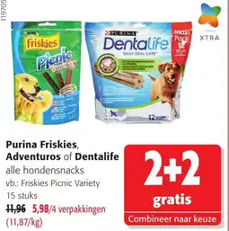 Colruyt Purina Friskies, Adventuros of Dentalife alle hondensnacks aanbieding