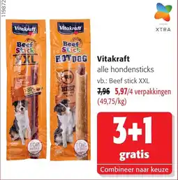 Colruyt Vitakraft alle hondensticks aanbieding