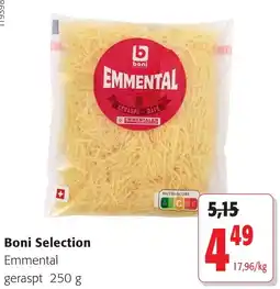 Colruyt Boni Selection Emmental geraspt aanbieding