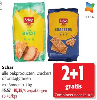 Schär alle bakproducten, crackers of ontbijtgranen