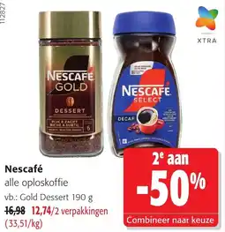 Colruyt Nescafé alle oploskoffie aanbieding