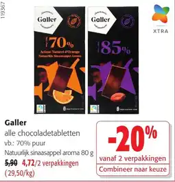 Colruyt Galler alle chocoladetabletten aanbieding