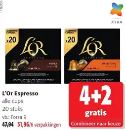 Colruyt L'Or Espresso alle cups aanbieding