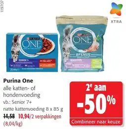 Colruyt Purina One alle katten- of hondenvoeding aanbieding