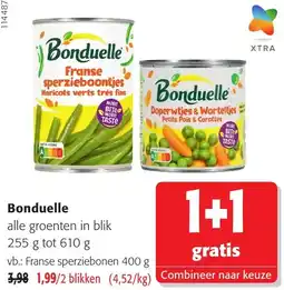 Colruyt Bonduelle alle groenten in blik aanbieding