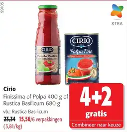 Colruyt Cirio passata aanbieding