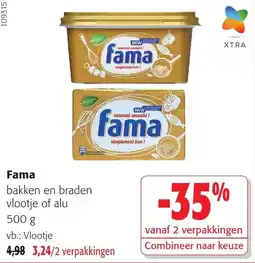 Colruyt Fama bakken en braden vlootje of alu aanbieding