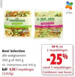Colruyt Boni Selection alle wokgroenten aanbieding