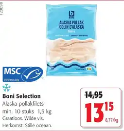 Colruyt Boni Selection Alaska-pollakfilets aanbieding