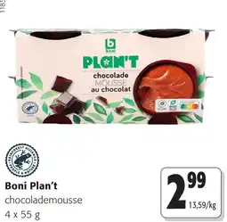 Colruyt boni plan't chocolademousse aanbieding