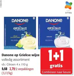 Colruyt Danone op Griekse wijze aanbieding