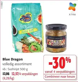 Colruyt Blue Dragon volledig assortiment aanbieding