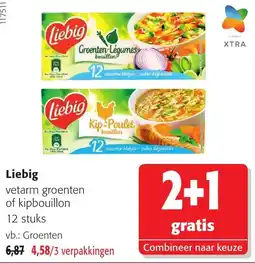 Colruyt Liebig vetarm groenten of kipbouillon aanbieding