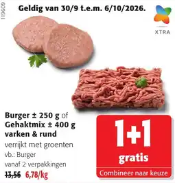 Colruyt Burger en gehaktmix aanbieding