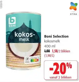 Colruyt boni selection kokosmelk aanbieding