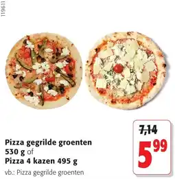 Colruyt Pizza gegrilde groenten aanbieding