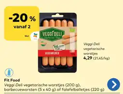 Bio Planet Veggi Deli vegetarische worstjes aanbieding