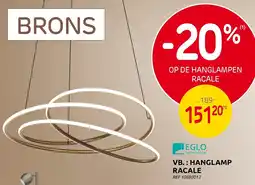 Brico Hanglamp racale aanbieding