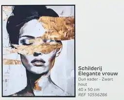 Brico Schilderij elegante vrouw aanbieding
