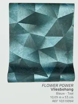 Brico Flower power vliesbehang aanbieding