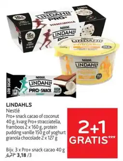 Alvo Lindahls pro+ snack cacao of coconut aanbieding
