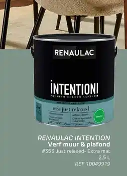 Brico Renaulac intention verf muur & plafond aanbieding
