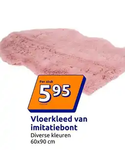 Action Vloerkleed van imitatiebont aanbieding