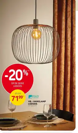 Brico Hanglamp lodods aanbieding